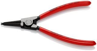 KNIPEX 46 11 G4 Kleště na pojistné kroužky pro upínací kroužky na hřídelích potaženo plastem atramentované na černo 180 mm