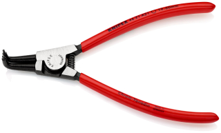 KNIPEX 46 21 A21 Kleště na pojistné kroužky pro vnější kroužky na hřídelích potaženo plastem atramentované na černo 170 mm