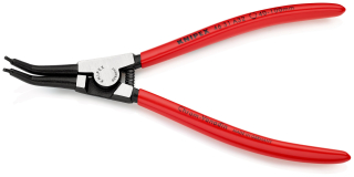 KNIPEX 46 31 A32 Kleště na pojistné kroužky pro vnější kroužky na hřídelích Nahnutý v úhlu 45° potaženo plastem atramentované na černo 210 mm