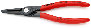 KNIPEX 48 11 J2 Precizní kleště na pojistné kroužky pro vnitřní kroužky v otvorech potaženy neklouzavým plastem fosfátováno atramentolem na šedo 180 mm