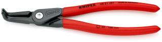 KNIPEX 48 21 J31 Precizní kleště na pojistné kroužky pro vnitřní kroužky v otvorech potaženy neklouzavým plastem fosfátováno atramentolem na šedo 210 mm