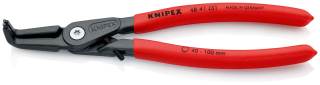 KNIPEX 48 41 J31 Precizní kleště na pojistné kroužky pro vnitřní kroužky v otvorech potaženy neklouzavým plastem fosfátováno atramentolem na šedo 210 mm