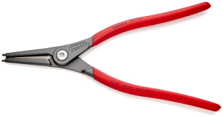 KNIPEX 49 11 A4 Precizní kleště na pojistné kroužky pro vnější kroužky na hřídelích potaženy neklouzavým plastem fosfátováno atramentolem na šedo 320 mm