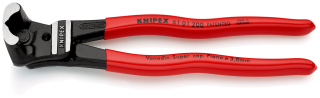 KNIPEX 61 01 200 Čelní pákové štípací kleště na čepy s velkým převodem potaženo plastem atramentované na černo 200 mm