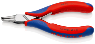 KNIPEX 64 72 120 Čelní štípací kleště pro elektroniku s vícekomponentními rukojeťmi 120 mm