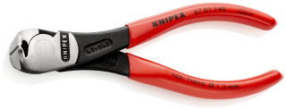 KNIPEX 67 01 140 Silové čelní štípací kleště potaženo plastem atramentované na černo 140 mm