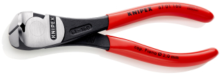 KNIPEX 67 01 160 Silové čelní štípací kleště potaženo plastem atramentované na černo 160 mm