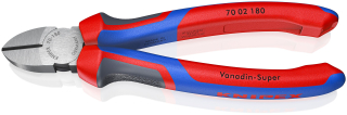 KNIPEX 70 02 180 Boční štípací kleště s komfortní rukojeti atramentované na černo 180 mm