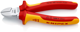 KNIPEX 70 06 160 Boční štípací kleště izolované vícesložkovými návleky, certifikace VDE chromované 160 mm