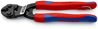 KNIPEX 71 02 200 T CoBolt® Kompaktní pákové kleště s tenkými vícesložkovými návleky, s integrovaným připevňovacím okem pro připevnění pojistky proti upadnutí atramentované na černo 200 mm