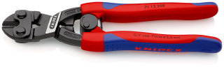 KNIPEX 71 12 200 CoBolt® Kompaktní pákové kleště s tenkými vícesložkovými návleky atramentované na černo 200 mm