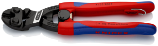 KNIPEX 71 22 200 T CoBolt® Kompaktní pákové kleště s tenkými vícesložkovými návleky, s integrovaným připevňovacím okem pro připevnění pojistky proti upadnutí atramentované na černo 200 mm