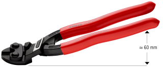 KNIPEX 71 41 200 CoBolt® Kompaktní pákové kleště potaženo plastem atramentované na černo 200 mm