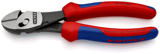 KNIPEX 73 72 180 TwinForce® Vysoce výkonné kleště na štípání drátu s vícekomponentními rukojeťmi atramentované na černo 180 mm