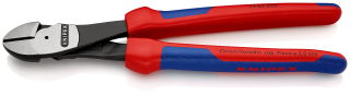 KNIPEX 74 02 250 Silové boční štípací kleště s vícekomponentními rukojeťmi atramentované na černo 250 mm