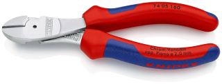 KNIPEX 74 05 160 Silové boční štípací kleště s vícekomponentními rukojeťmi chromované 160 mm