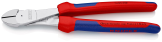 KNIPEX 74 05 250 Silové boční štípací kleště s vícekomponentními rukojeťmi chromované 250 mm