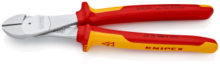 KNIPEX 74 06 250 Silové boční štípací kleště izolované vícesložkovými návleky, certifikace VDE chromované 250 mm