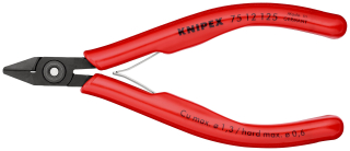 KNIPEX 75 12 125 Boční štípací kleště pro elektroniku s návleky z umělé hmoty leštěné 125 mm