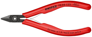 KNIPEX 75 22 125 Boční štípací kleště pro elektroniku s návleky z umělé hmoty leštěné 125 mm