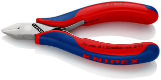 KNIPEX 77 42 115 Boční štípací kleště pro elektroniku S průvlečným kloubem s vícekomponentními rukojeťmi 115 mm