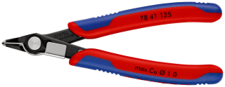 KNIPEX 78 41 125 Electronic Super Knips® s vícekomponentními rukojeťmi leštěné 125 mm