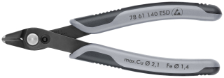 KNIPEX 78 61 140 ESD Electronic Super Knips® XL ESD s vícekomponentními rukojeťmi leštěné 140 mm