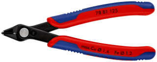 KNIPEX 78 81 125 Electronic Super Knips® s vícekomponentními rukojeťmi leštěné 125 mm