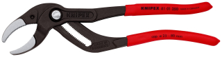 KNIPEX 81 01 250 Kleště na sifony a konektory potaženy neklouzavým plastem atramentované na černo 250 mm