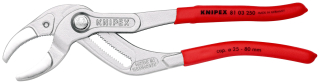 KNIPEX 81 03 250 Kleště na sifony a konektory potaženy neklouzavým plastem chromované 250 mm