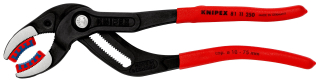 KNIPEX 81 11 250 Kleště na sifony a konektory potaženy neklouzavým plastem atramentované na černo 250 mm