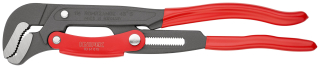 KNIPEX 83 61 015 Hasák s čelistmi ve tvaru S s rychlým nastavením potaženo plastem stříkáno šedou práškovou barvou 420 mm