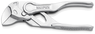 KNIPEX 86 04 100 Klešťový klíč XS kleště a klíč v jediném nástroji hrubý povrch chromované 100 mm