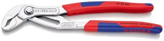 KNIPEX 87 05 250 Cobra® Kleště na vodní čerpadla Hightech s tenkými vícesložkovými návleky chromované 250 mm