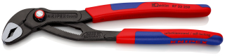 KNIPEX 87 22 250 Cobra® QuickSet Kleště na vodní čerpadla Hightech s tenkými vícesložkovými návleky fosfátováno atramentolem na šedo 250 mm