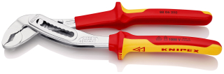 KNIPEX 88 06 250 Alligator® Instalatérské kleště izolované vícesložkovými návleky, certifikace VDE chromované 250 mm