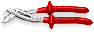 KNIPEX 88 07 250 Alligator® Instalatérské kleště izolace nanášená ponorem, zkoušeno podle norem VDE chromované 250 mm