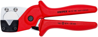 KNIPEX 90 10 185 Kleště na řezání trubek a hadic na rozvody stlačeného vzduchu z tuhé umělé hmoty vyztužené optickými vlákny 185 mm