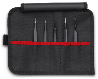 KNIPEX 92 00 01 ESD Sada univerzálních pinzet ESD 5-dílný 90 mm