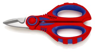 KNIPEX 95 05 10 SB Elektrikářské nůžky s vícesložkovými návleky, zesílenými skelným vláknem 190 mm