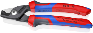 KNIPEX 95 12 160 StepCut® Kabelové nůžky s komfortní rukojeti leštěné 160 mm