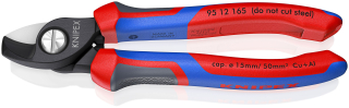 KNIPEX 95 12 165 Kabelové nůžky s komfortní rukojeti leštěné 179 mm