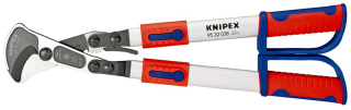 KNIPEX 95 32 038 Kabelové nůžky (princip rohatky se západkou) s teleskopickými rukojeťmi s vícekomponentními rukojeťmi 570 mm