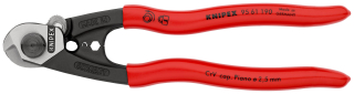 KNIPEX 95 61 190 Nůžky na dratěná lanka kováno potaženo plastem 190 mm