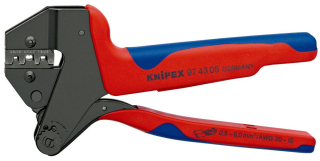 KNIPEX 97 43 05 Víceúčelové systémové lisovací kleště pro vyměnitelné lisovací profily s vícekomponentními rukojeťmi leštěné 200 mm