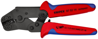KNIPEX 97 52 14 Lisovací kleště krátký tvar s vícekomponentními rukojeťmi leštěné 195 mm