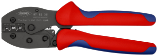KNIPEX 97 52 35 PreciForce® Lisovací kleště s vícekomponentními rukojeťmi leštěné 220 mm