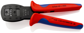 KNIPEX 97 54 24 Lisovací kleště na miniaturní konektory Paralelní lisování s vícekomponentními rukojeťmi leštěné 190 mm