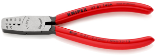 KNIPEX 97 61 145 A Lisovací kleště na koncové dutinky potaženo plastem 145 mm
