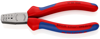 KNIPEX 97 62 145 A Lisovací kleště na koncové dutinky s vícekomponentními rukojeťmi 145 mm